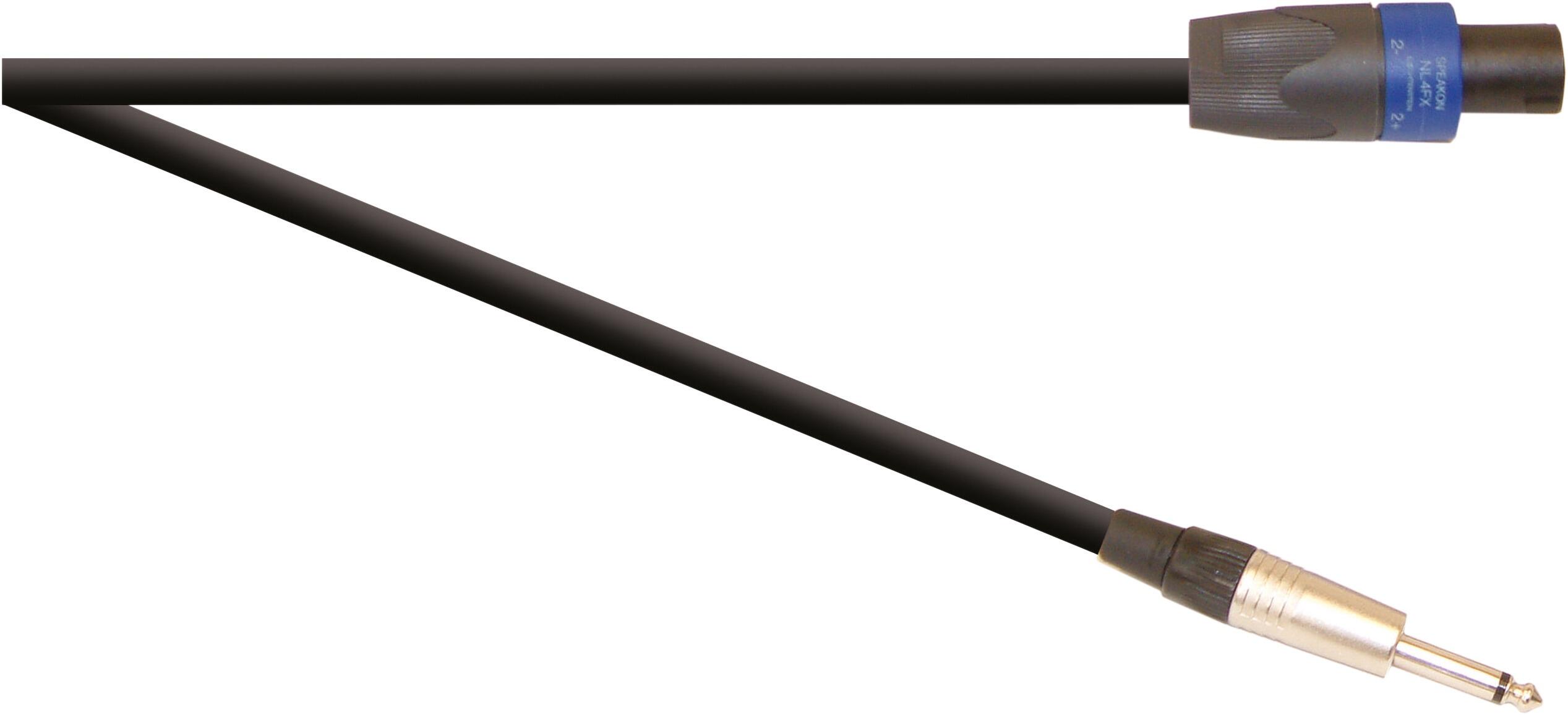 SoundLAB Professional 6.35 mm Jack Plug to 4 Pole Speakon Plug Speaker Lead With Neutrik Connectors and 2x 1.5mm Highflex Cable, G035AK