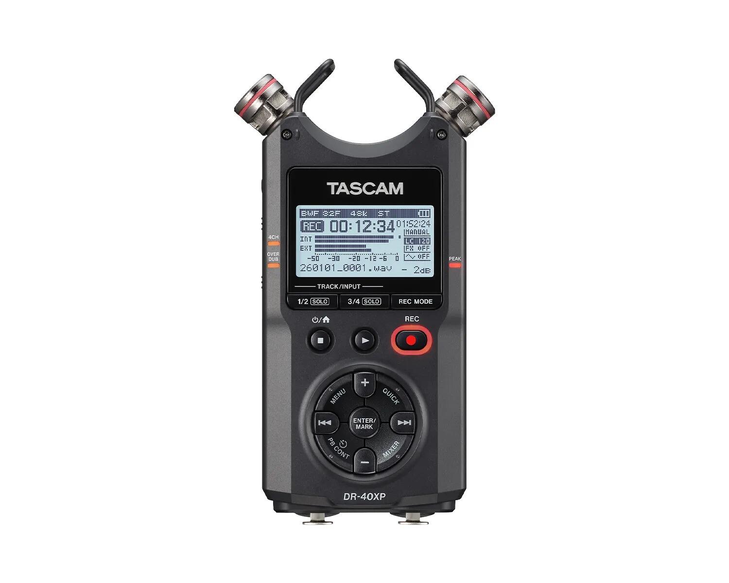 Tascam DR-40XP 4-Track / 32-Bit Float Portable Digital Audio Recorder