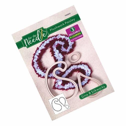Gina-B Silkworks "For the needle" Plushwork Paisley forms packaging image