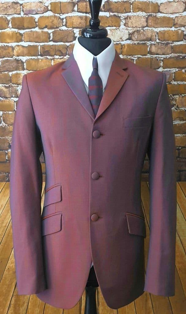  Grayson Two Tone Suit Claret Ginger