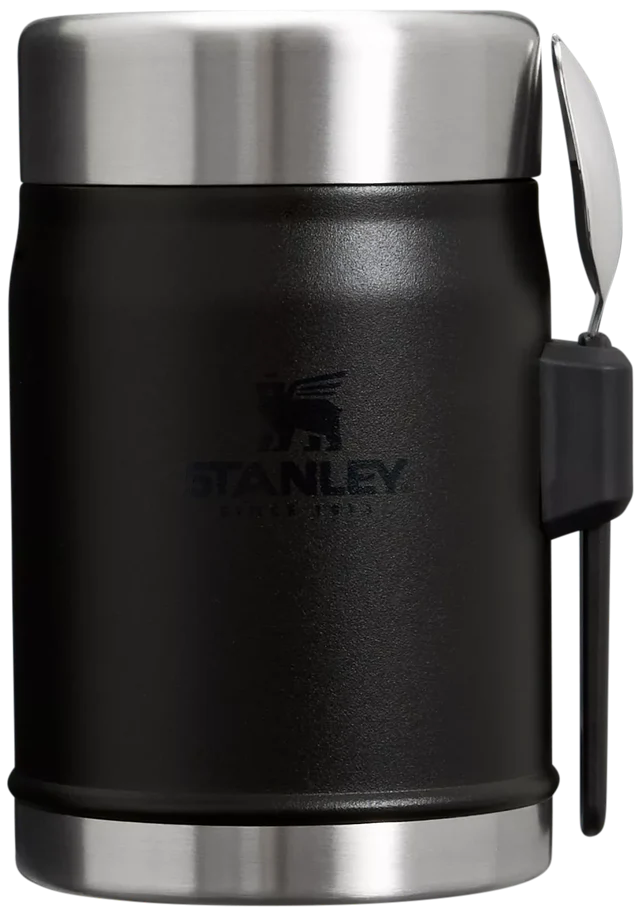 Classic Legendary Food Jar + Spork - 0.4L - Black 2.0