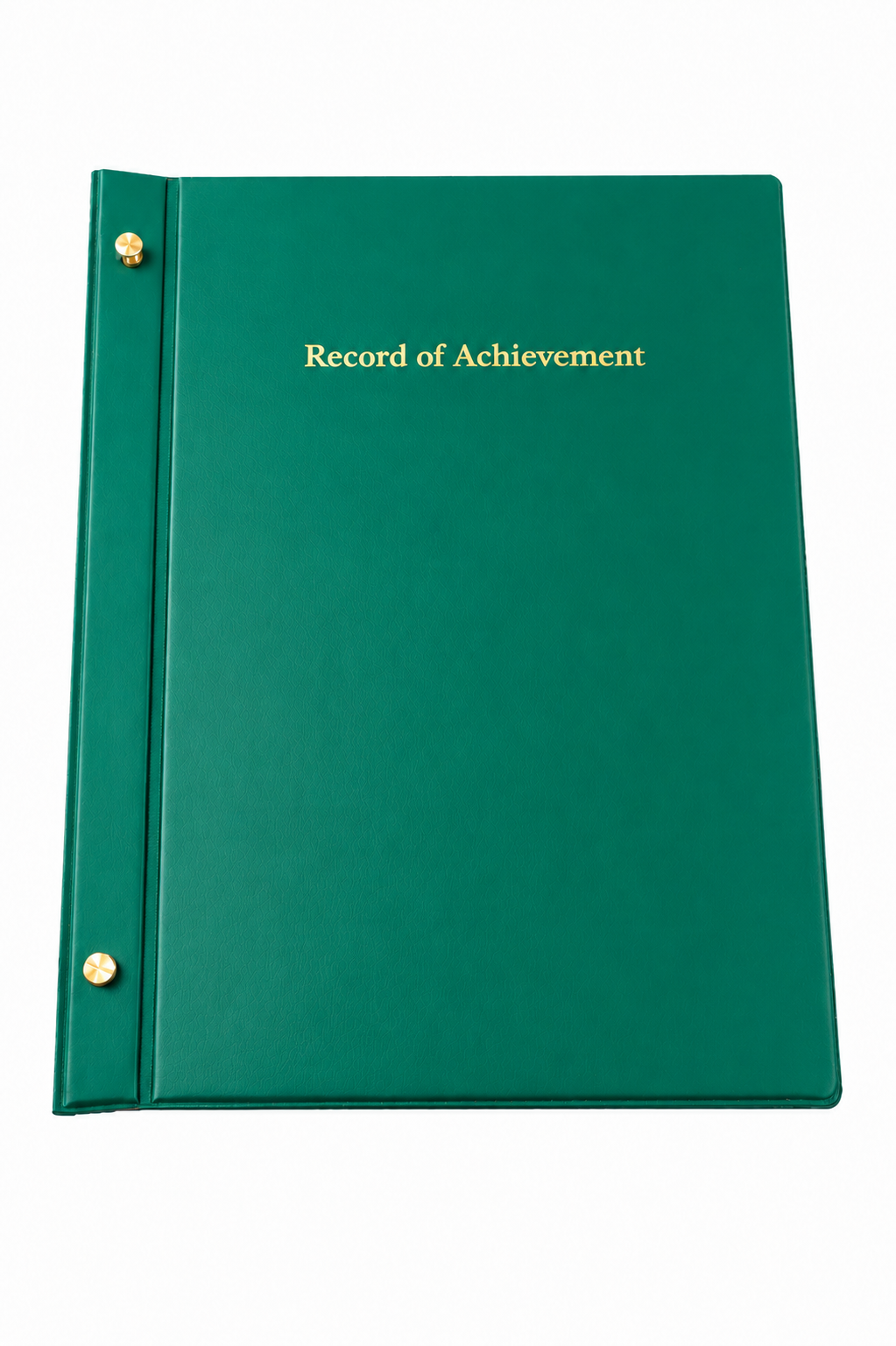 A4 Expandable Record of Achievement Folder - Mid Green