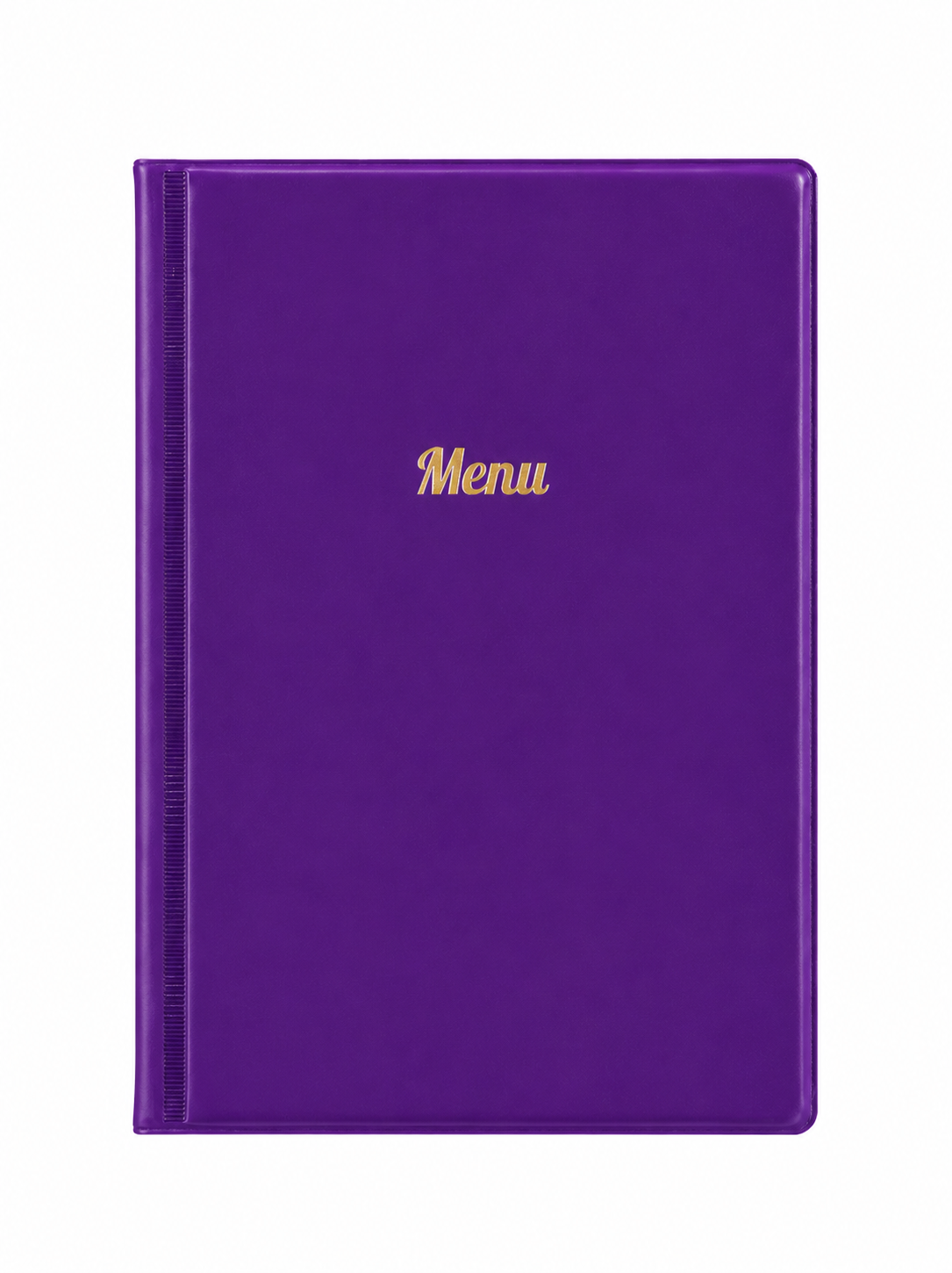 A5 Menu Holder - Purple - Gold Print