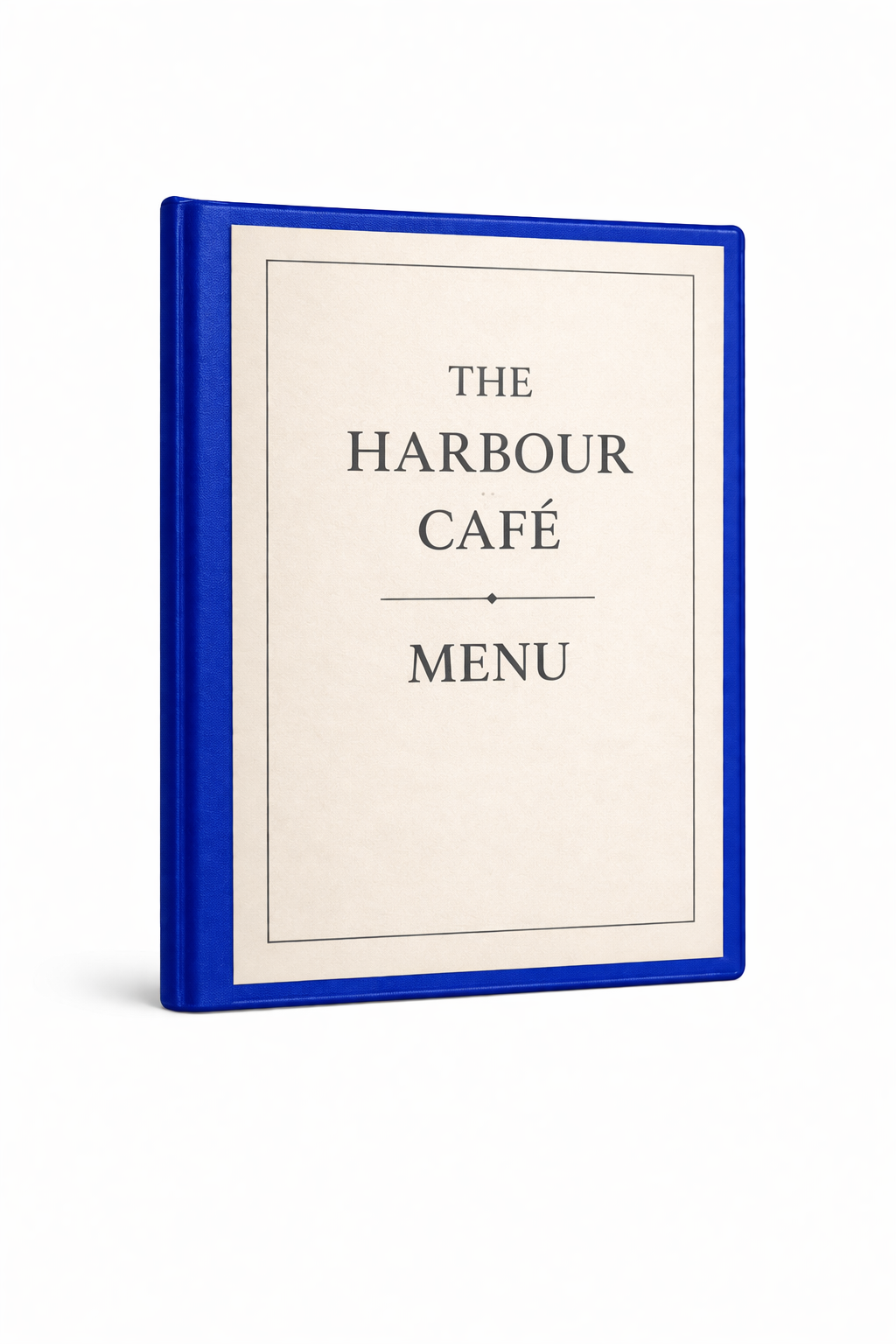 A4 Create Your Own Menu Holder - Blue