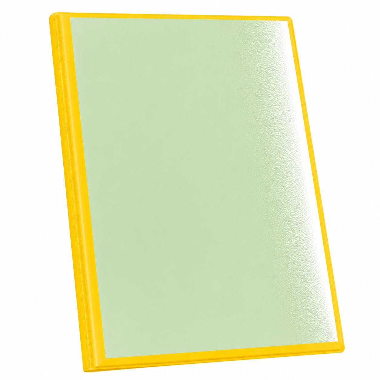 A4 Hard Cover Display Book / Presentation Binder with Clear Front Pocket - Yellow
