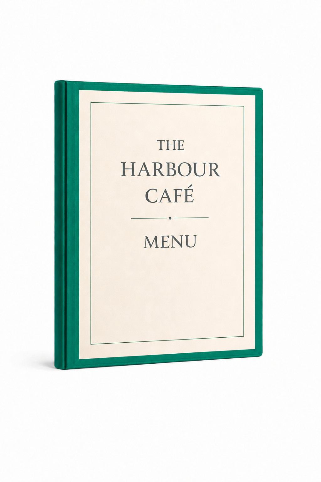 A4 Create Your Own Menu Holder - Mid Green