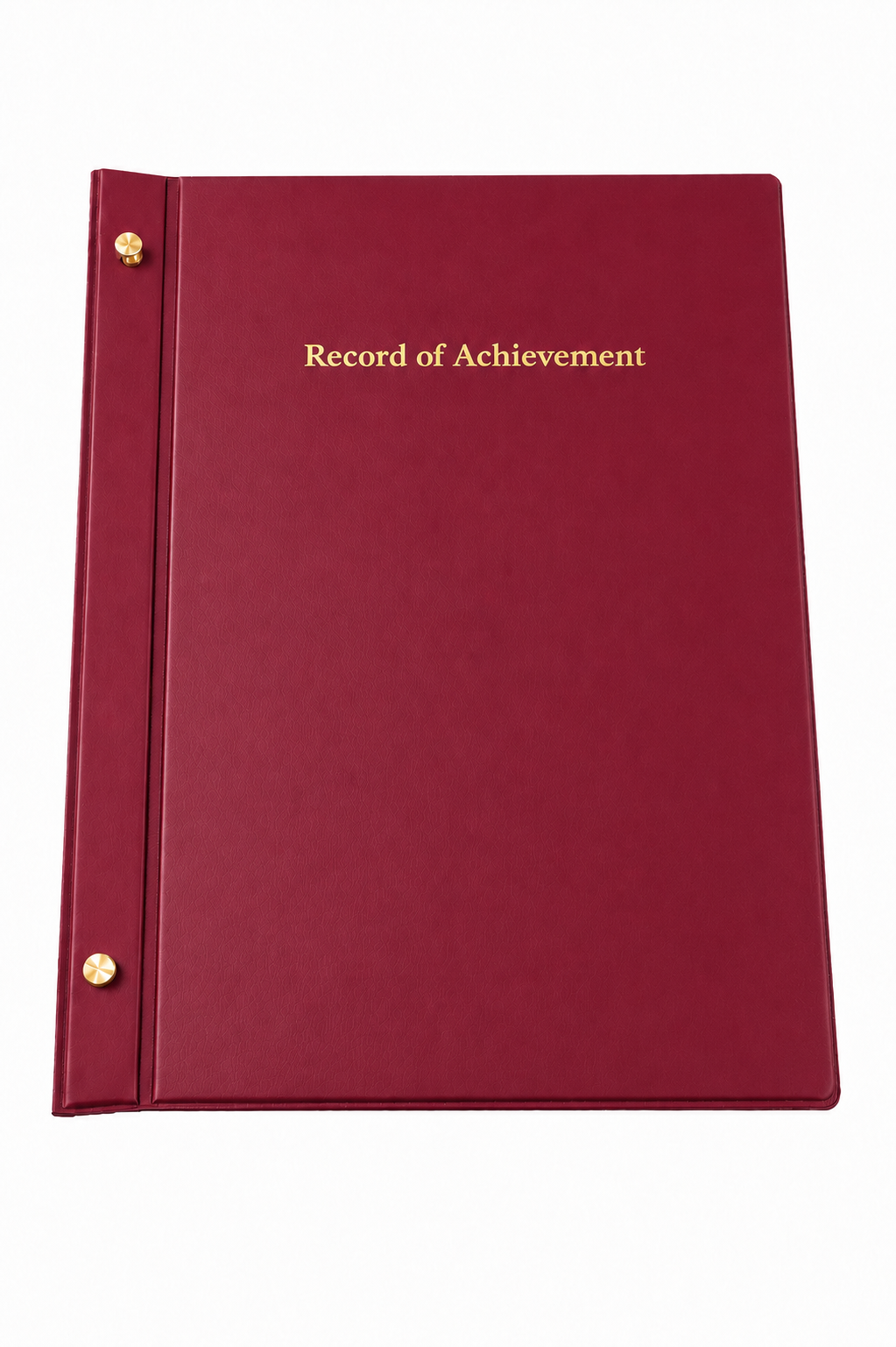 A4 Expandable Record of Achievement Folder - Burgundy