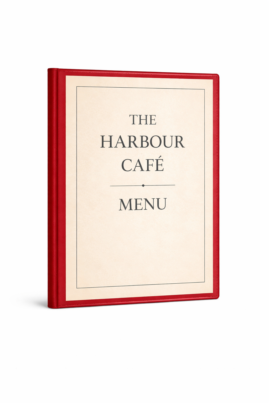 A4 Create Your Own Menu Holder - Red