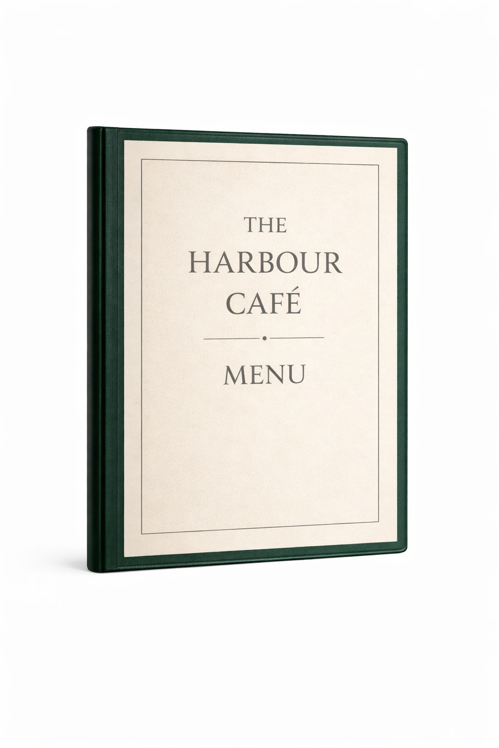 A4 Create Your Own Menu Holder - Dark Green