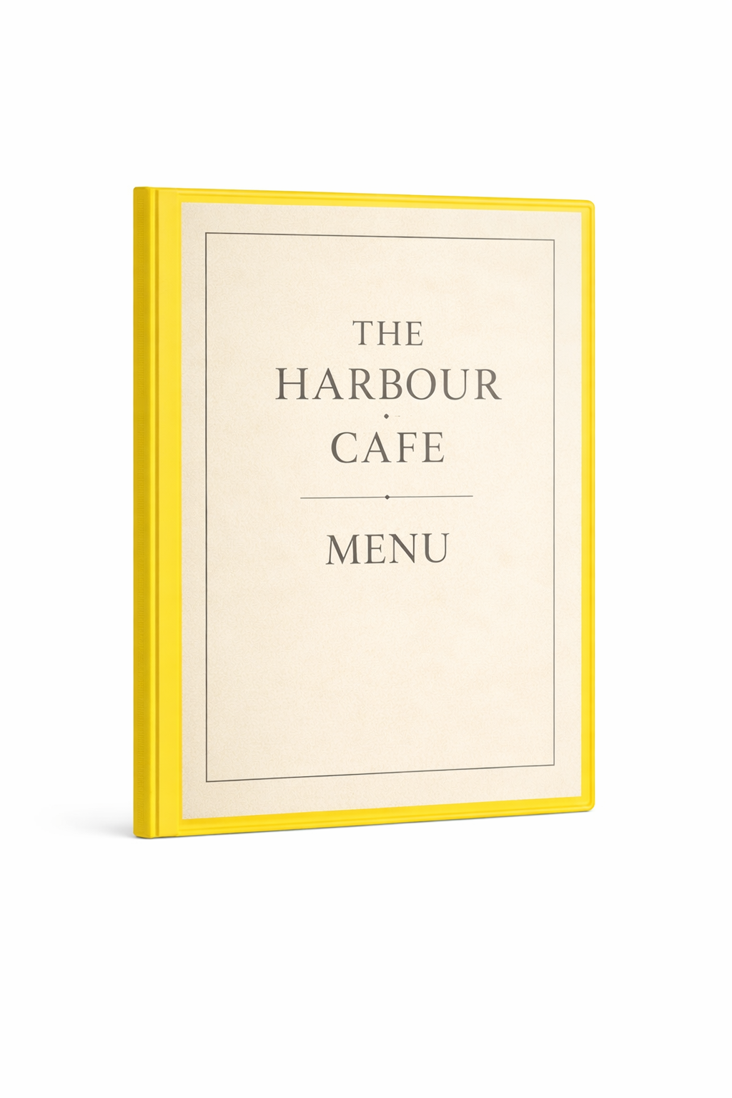 A4 Create Your Own Menu Holder - Yellow