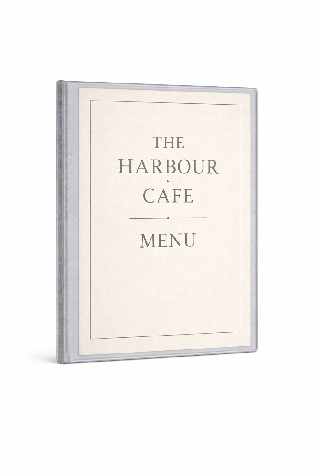 A4 Create Your Own Menu Holder - Light Grey