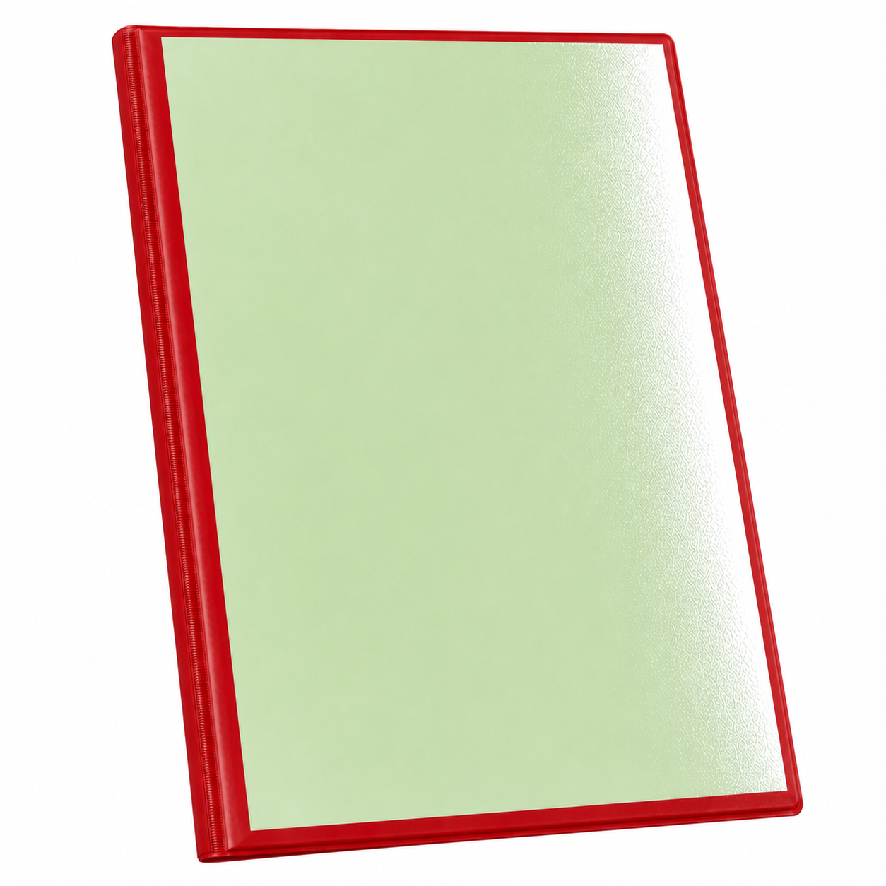 A4 Hard Cover Display Book / Presentation Binder with Clear Front Pocket - Red
