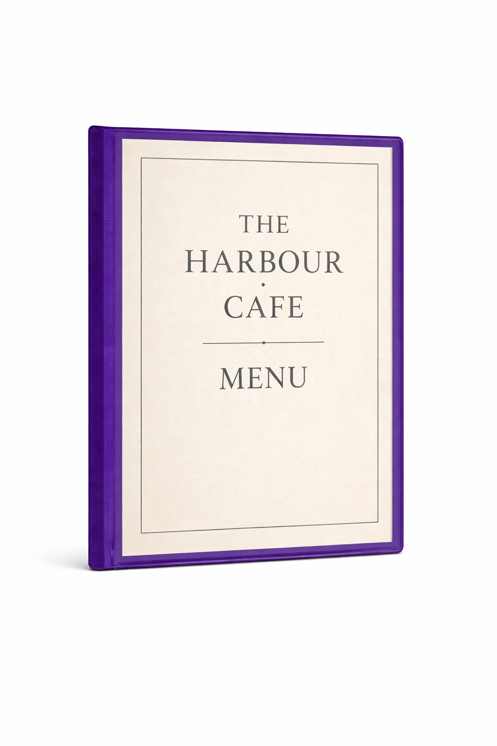 A4 Create Your Own Menu Holder - Purple