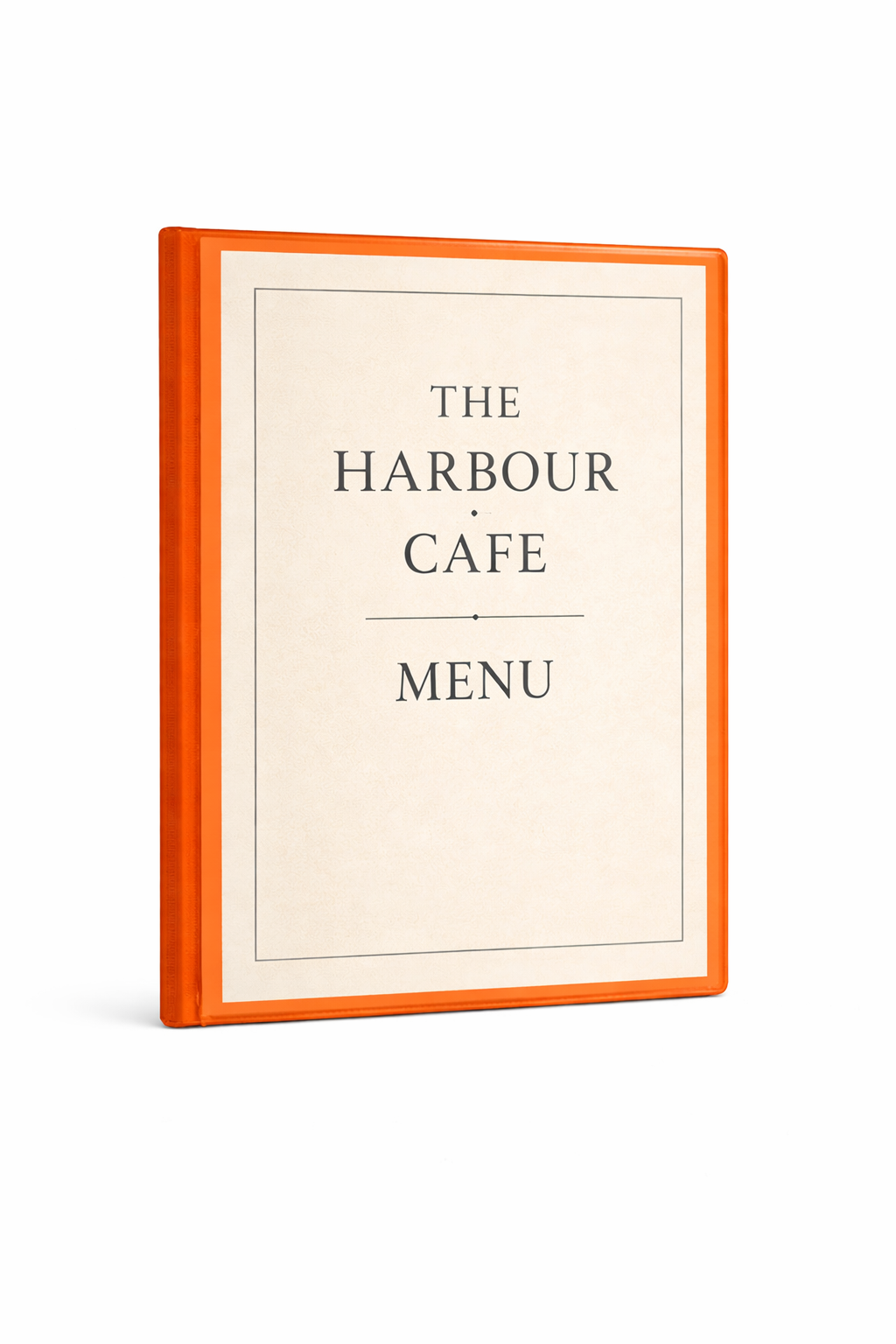 A4 Create Your Own Menu Holder - Orange
