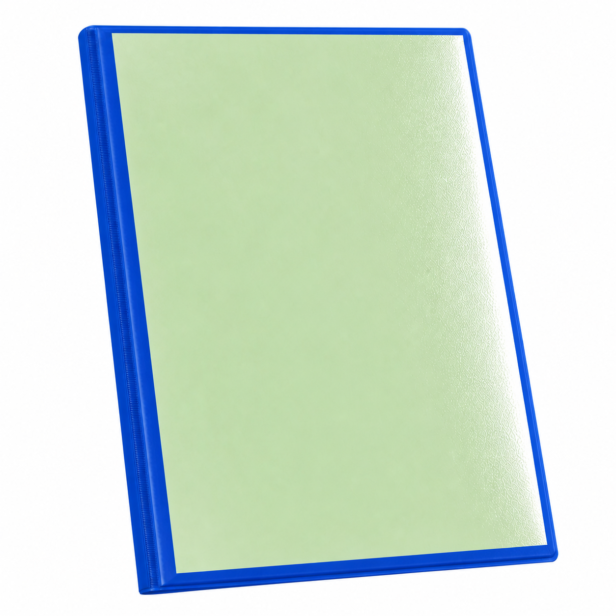 A4 Hard Cover Display Book / Presentation Binder with Clear Front Pocket - Blue