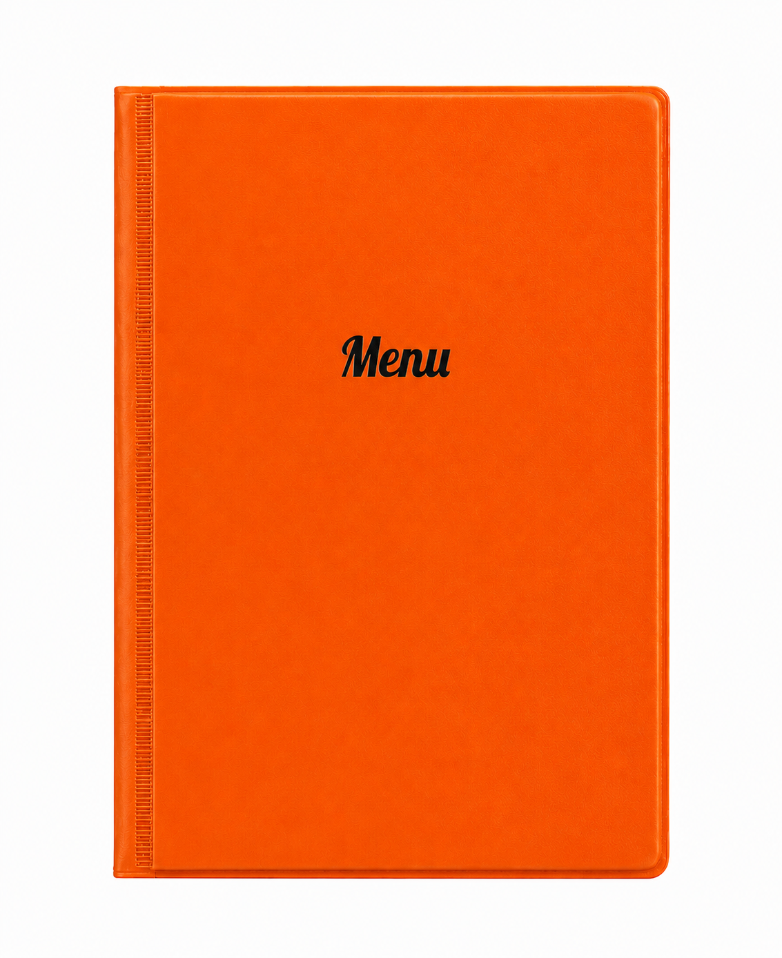 A5 Menu Holder - Orange - Black Print