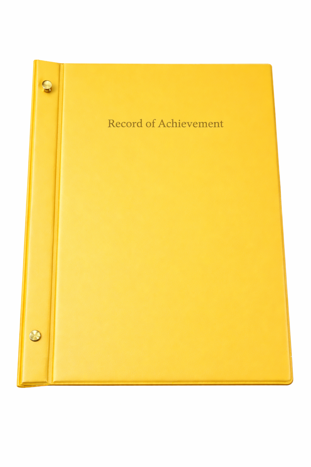 A4 Expandable Record of Achievement Folder - Yellow