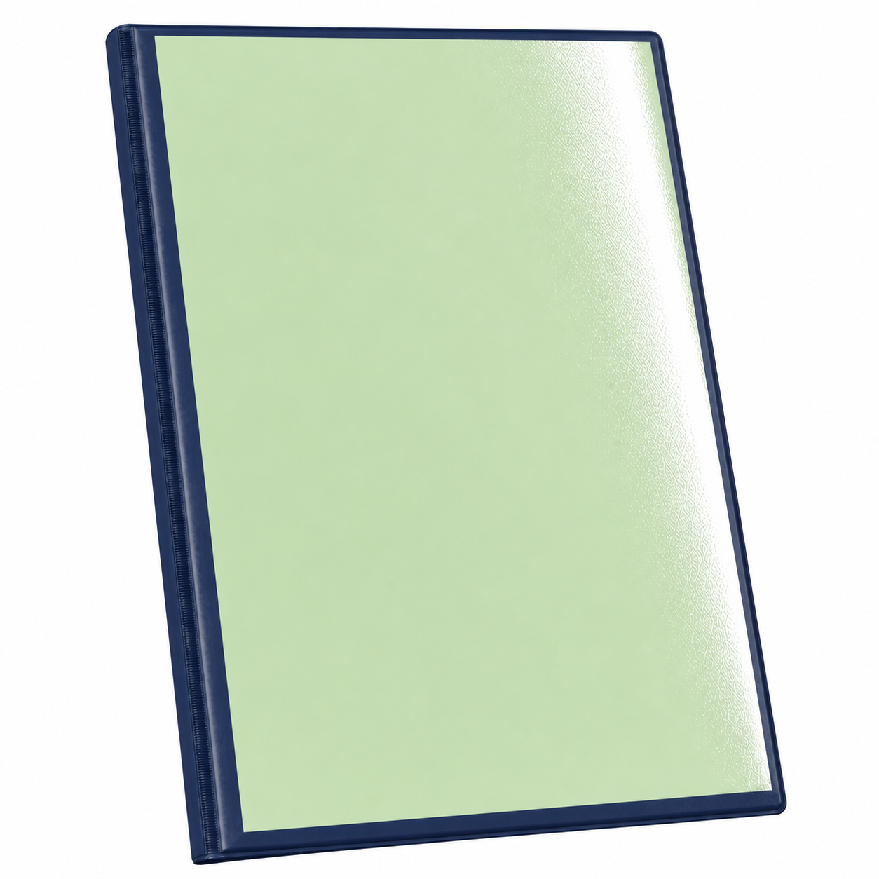 A4 Hard Cover Display Book / Presentation Binder with Clear Front Pocket - Dark Blue