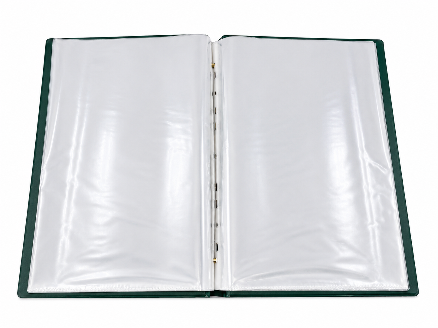 A4 Expandable Hard Cover Display Book with Clear Front Pocket - Open