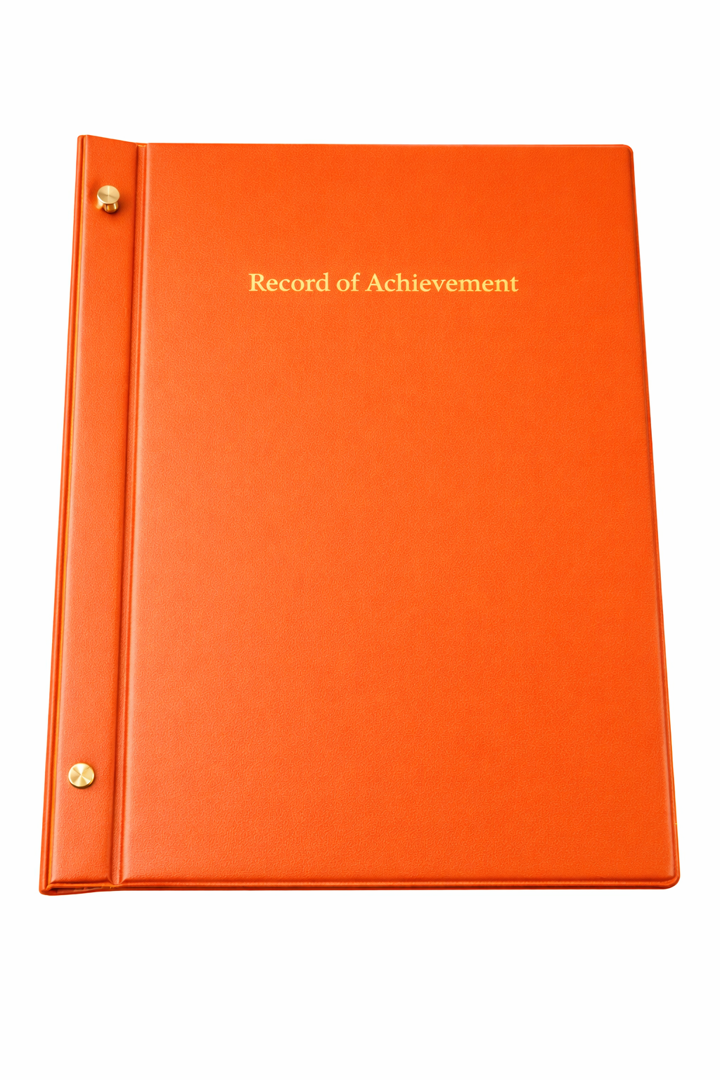 A4 Expandable Record of Achievement Folder - Orange