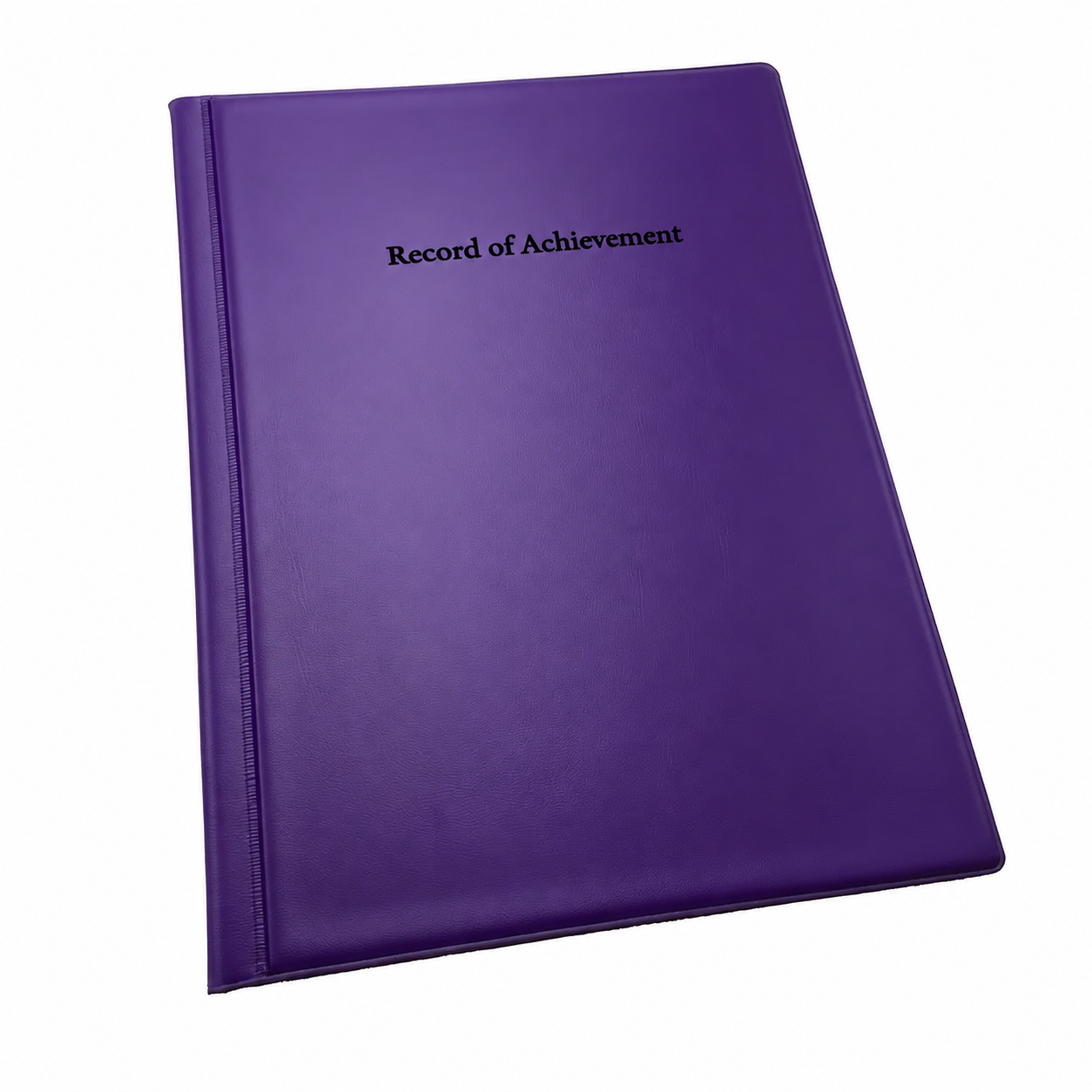 Record of Achievement Folder - Purple - Black Print