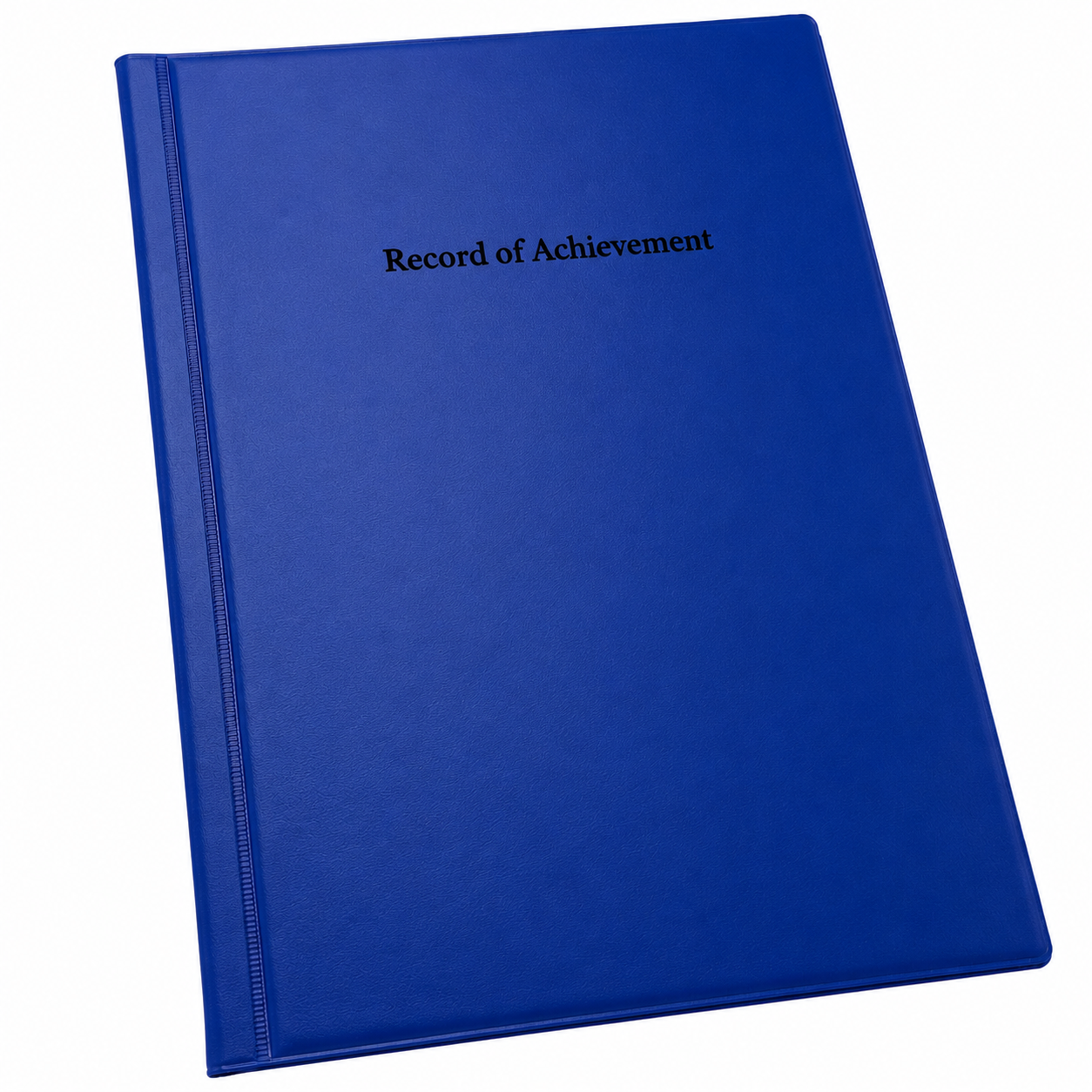 Record of Achievement Folder - Blue - Black Print