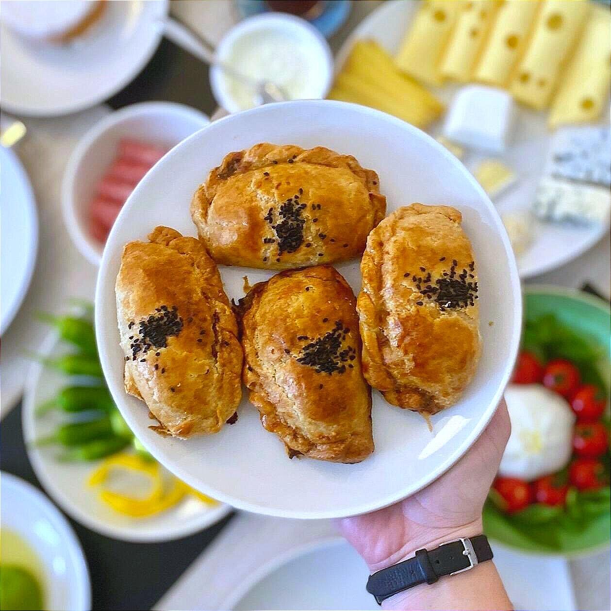 Börekitas with Roasted Aubergine and Feta