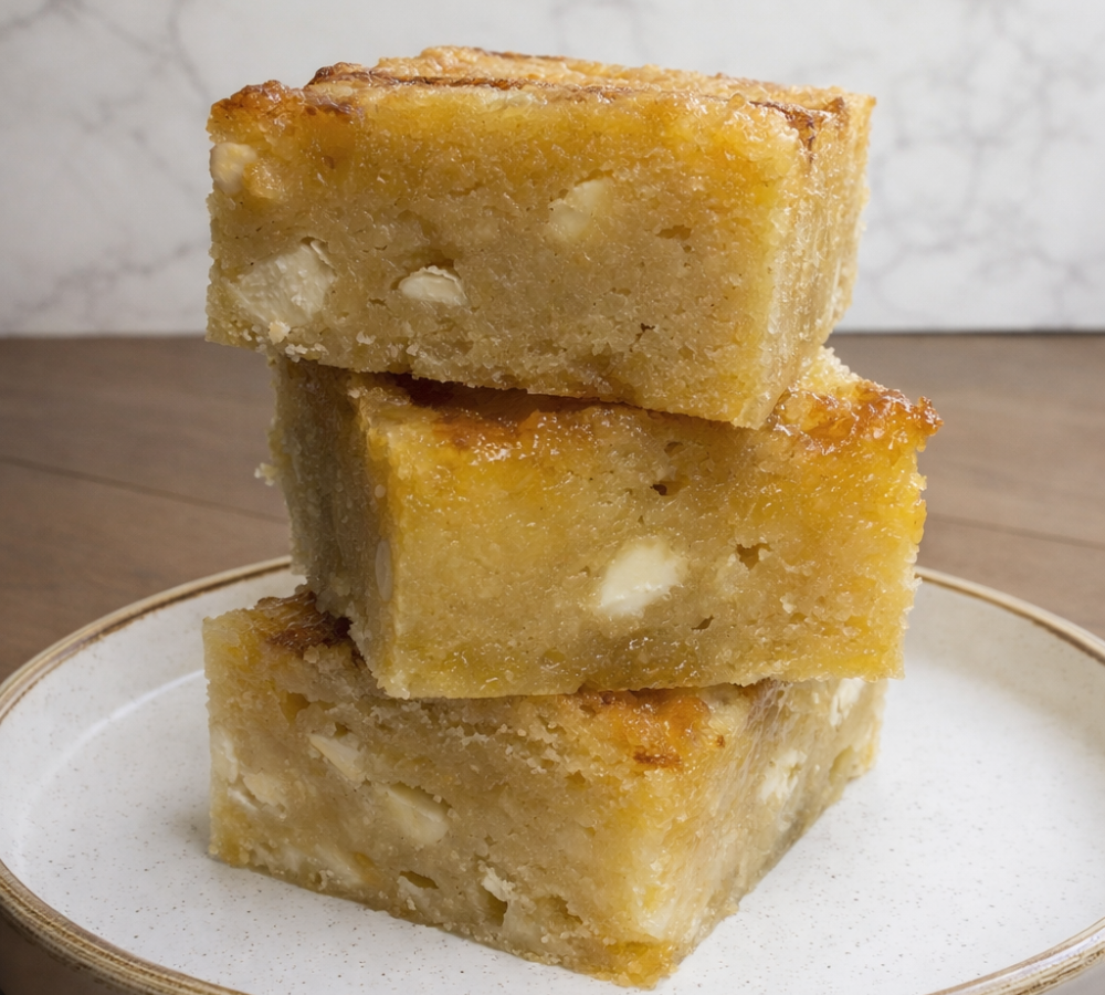 Olive Oil Lemon Blondies