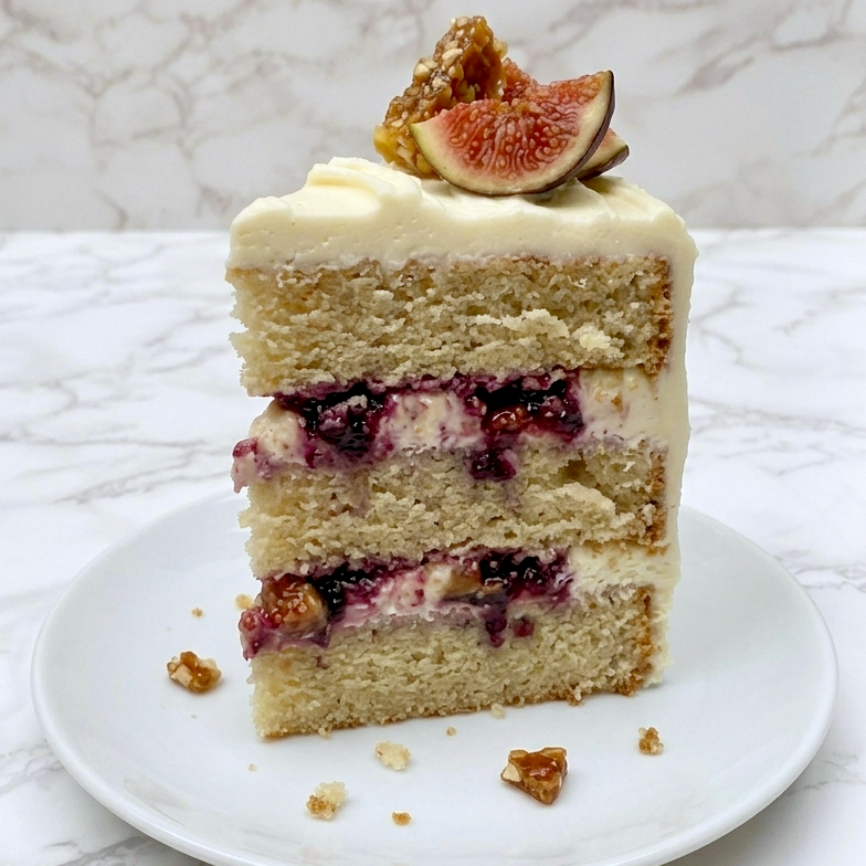 Tahini cake slice, London bakery