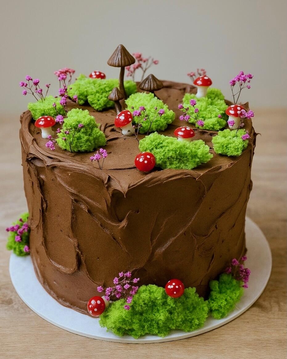 themed chocolate cake