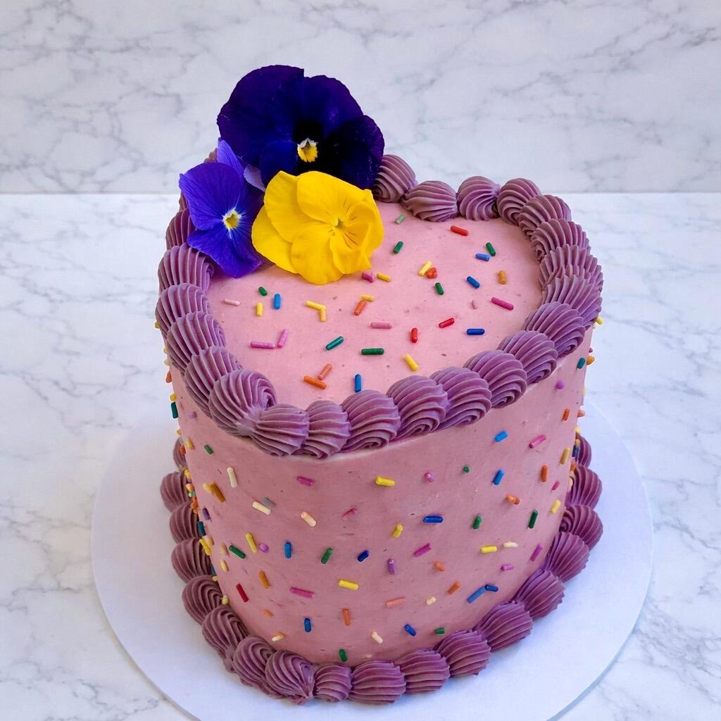 heart cake home made