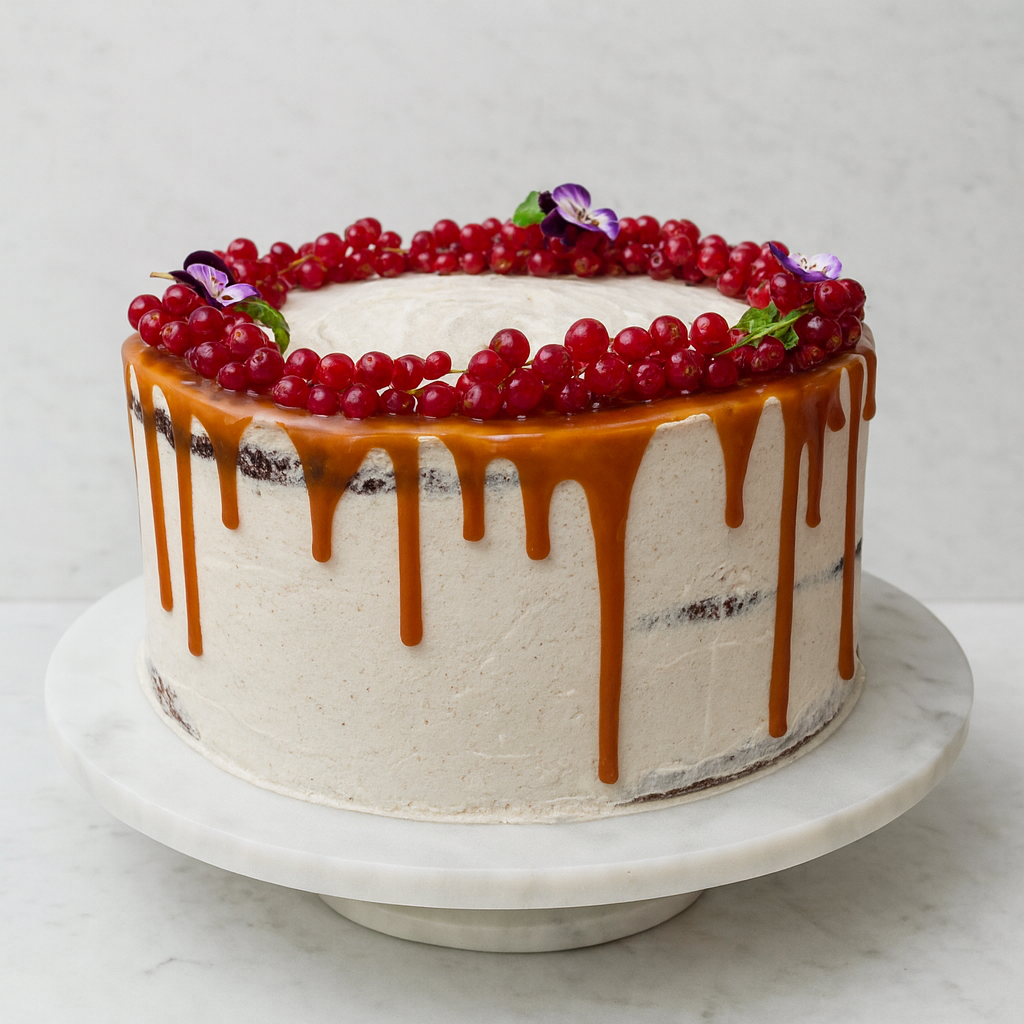Sticky Toffee Cake with Salted Caramel and Winter Spiced Buttercream