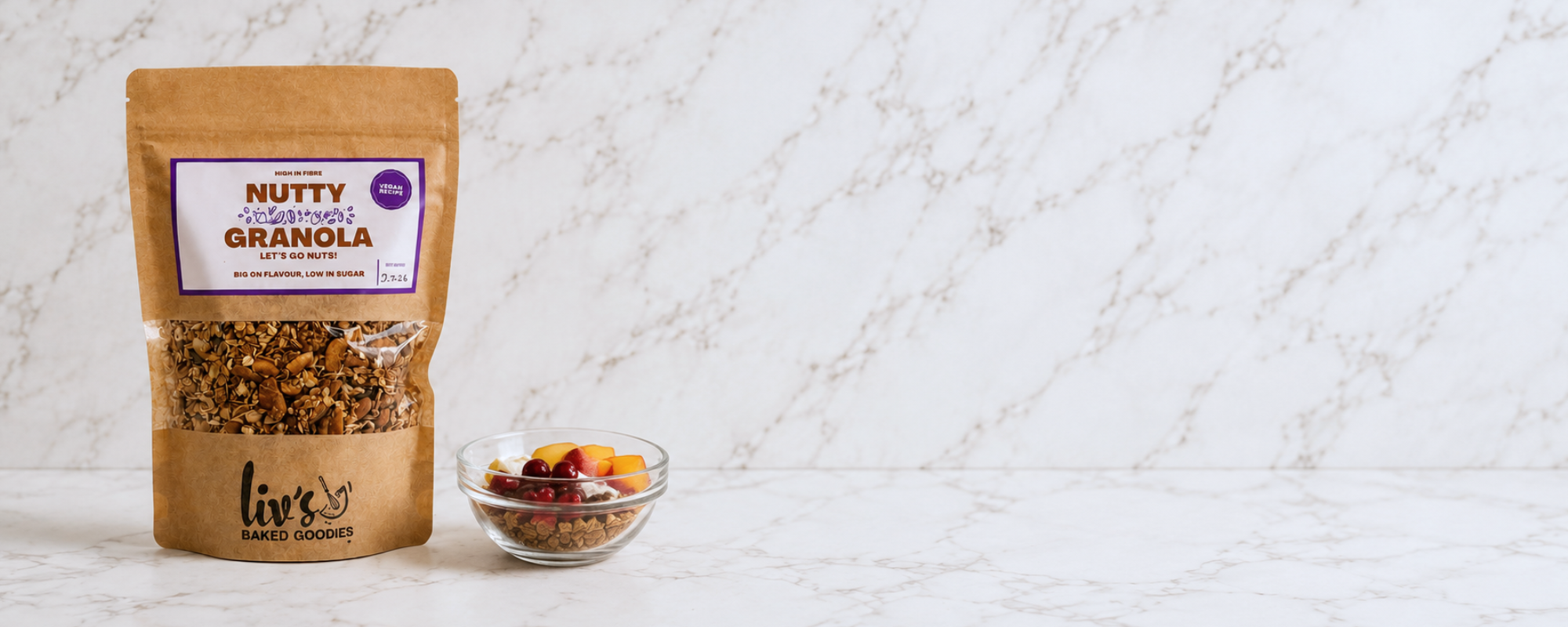 vegan and sugar free granola available for subscription in the UK and London