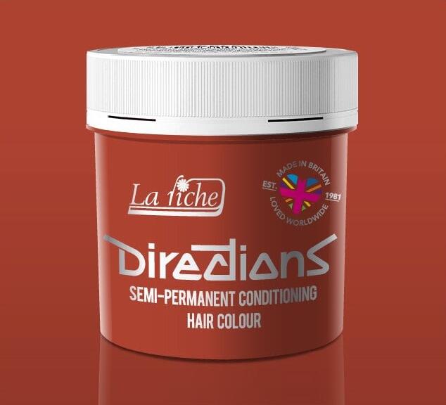 La riche directions hair dye pot in flame colour