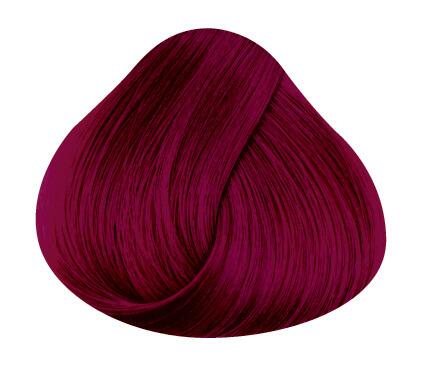 Swatch of hair showing rubine directions hair colour