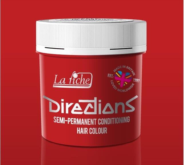La riche directions hair dye pot in poppy red colour