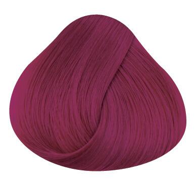 Swatch of hair showing rose red directions hair colour