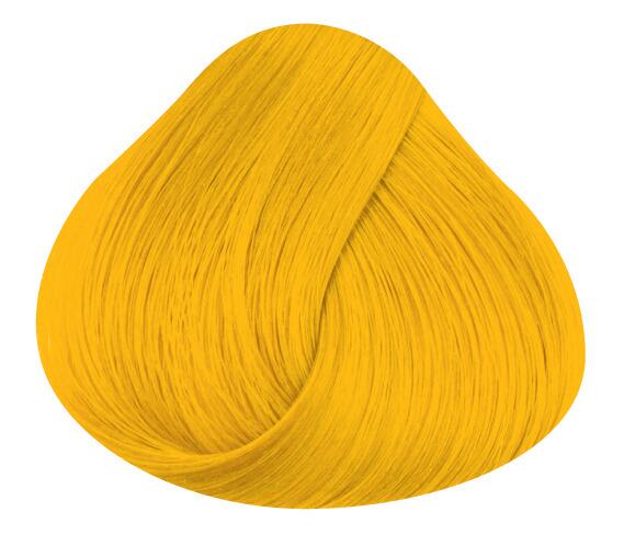 Swatch of hair showing sunflower directions hair colour