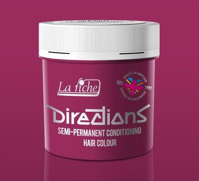 La riche directions hair dye pot in cerise colour