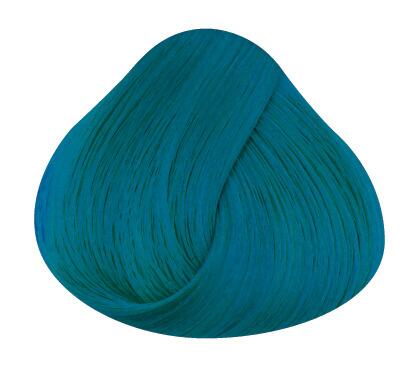 Swatch of hair showing turquoise directions hair colour