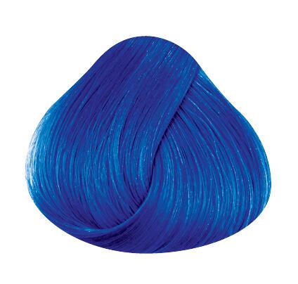 Swatch of hair showing atlantic blue directions hair colour