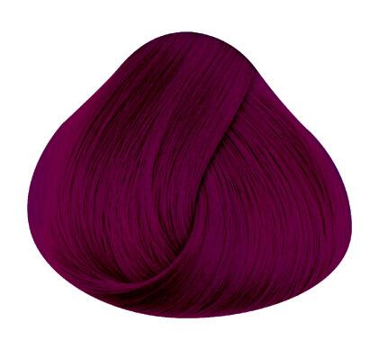 Swatch of hair showing dark tulip directions hair colour