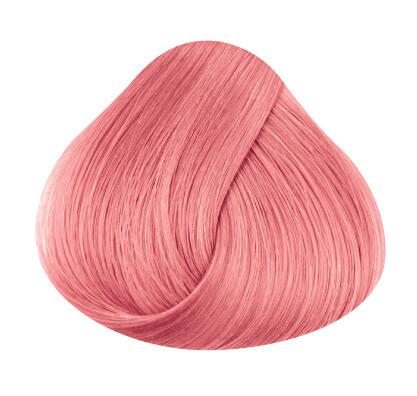 Swatch of hair showing pastel pink directions hair colour