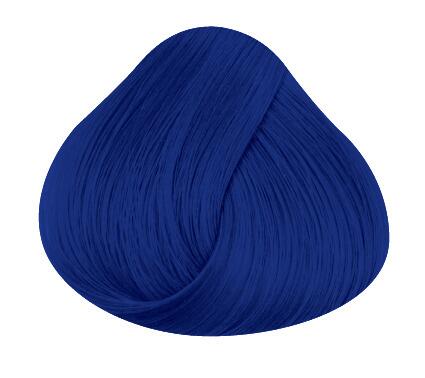 Swatch of hair showing midnight blue directions hair colour