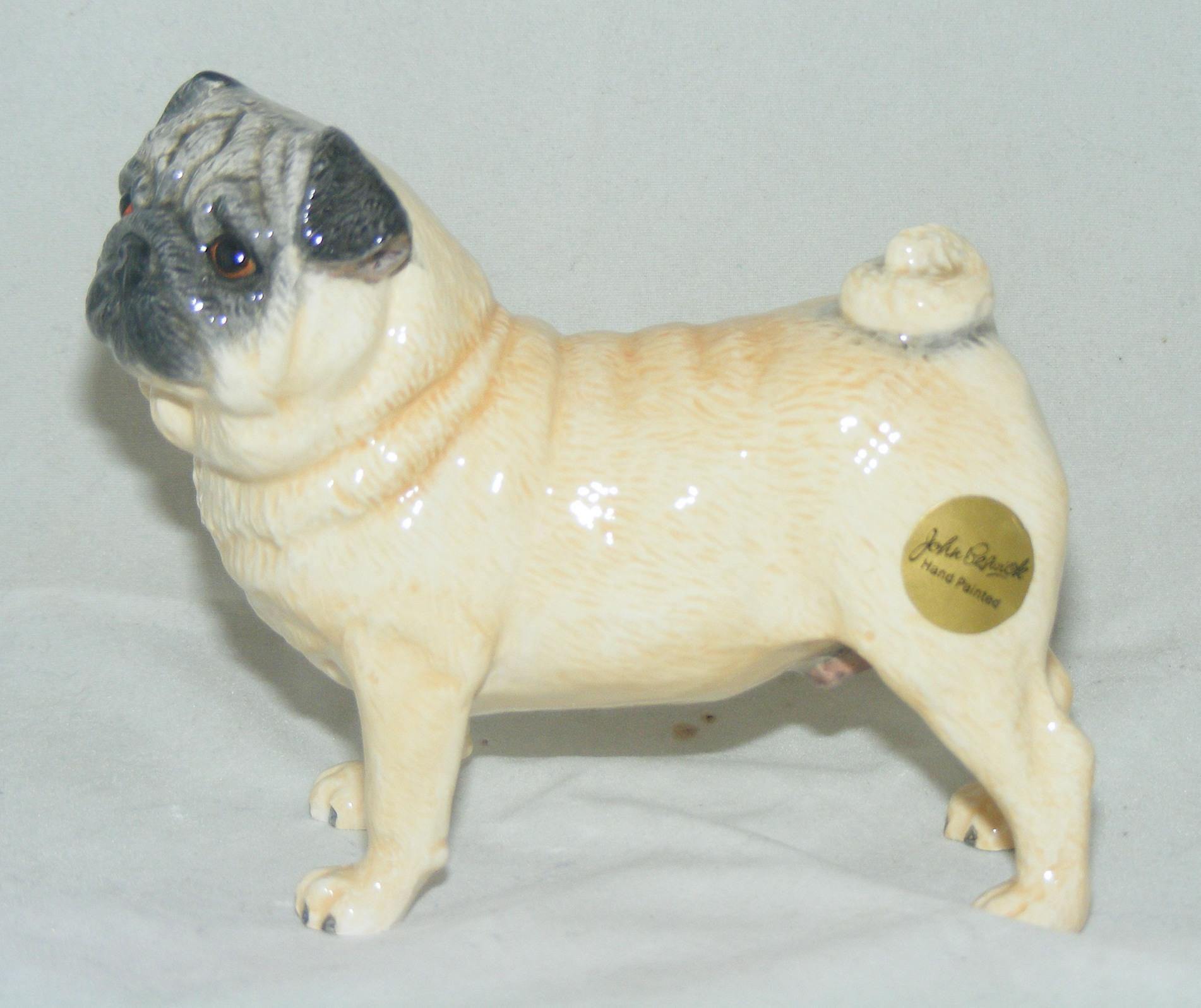 Pug Dog Figurine 11.5cm 