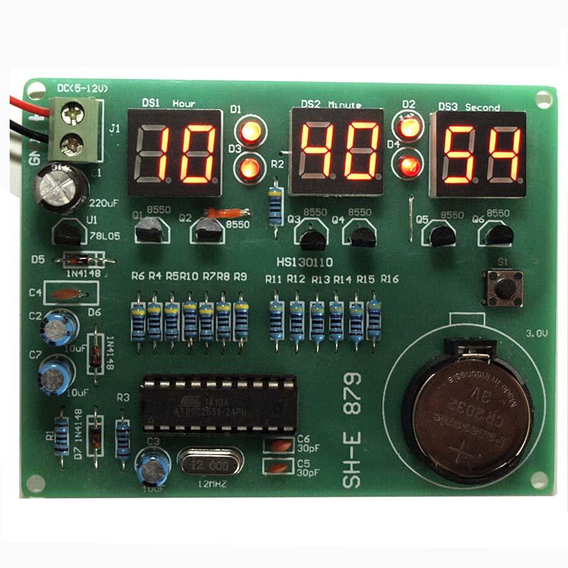 Electronic Clock Kit Microcontroller+PCB+Parts  English Instructions UK Seller 