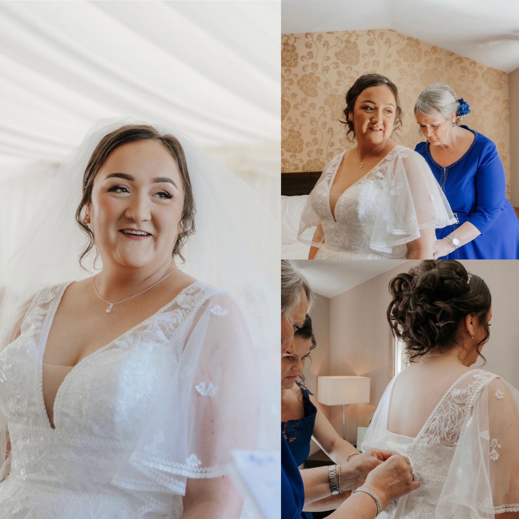 Boho plus size wedding dress