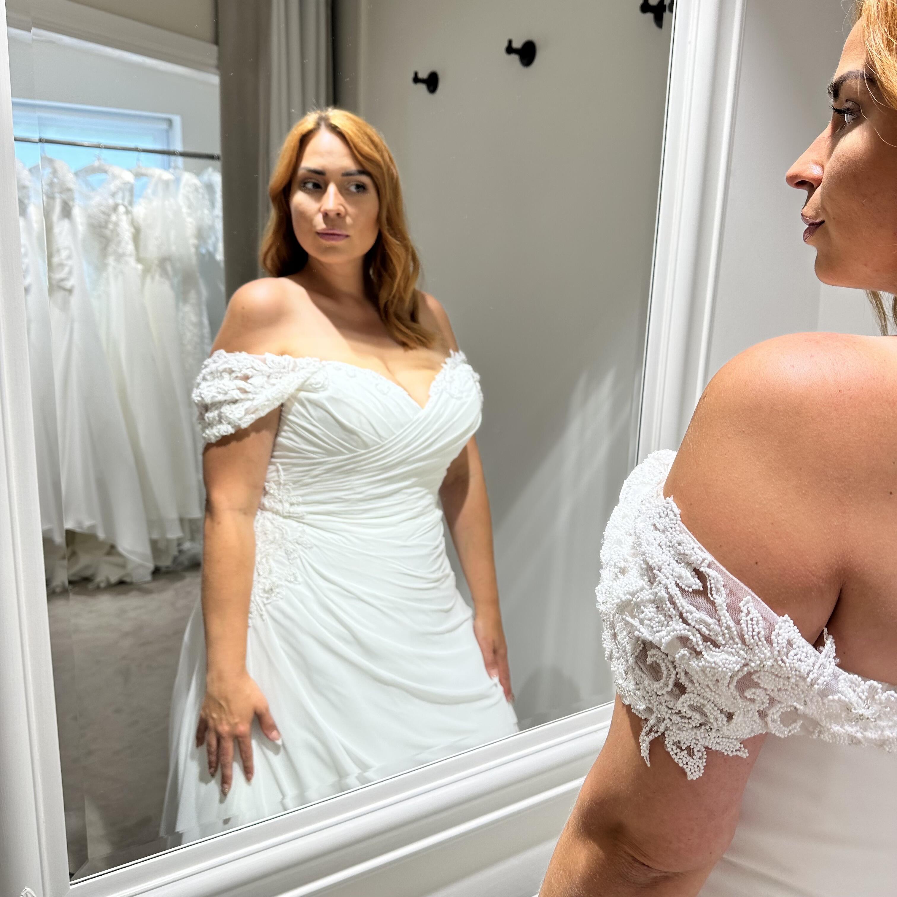 Angelica plus size wedding dress