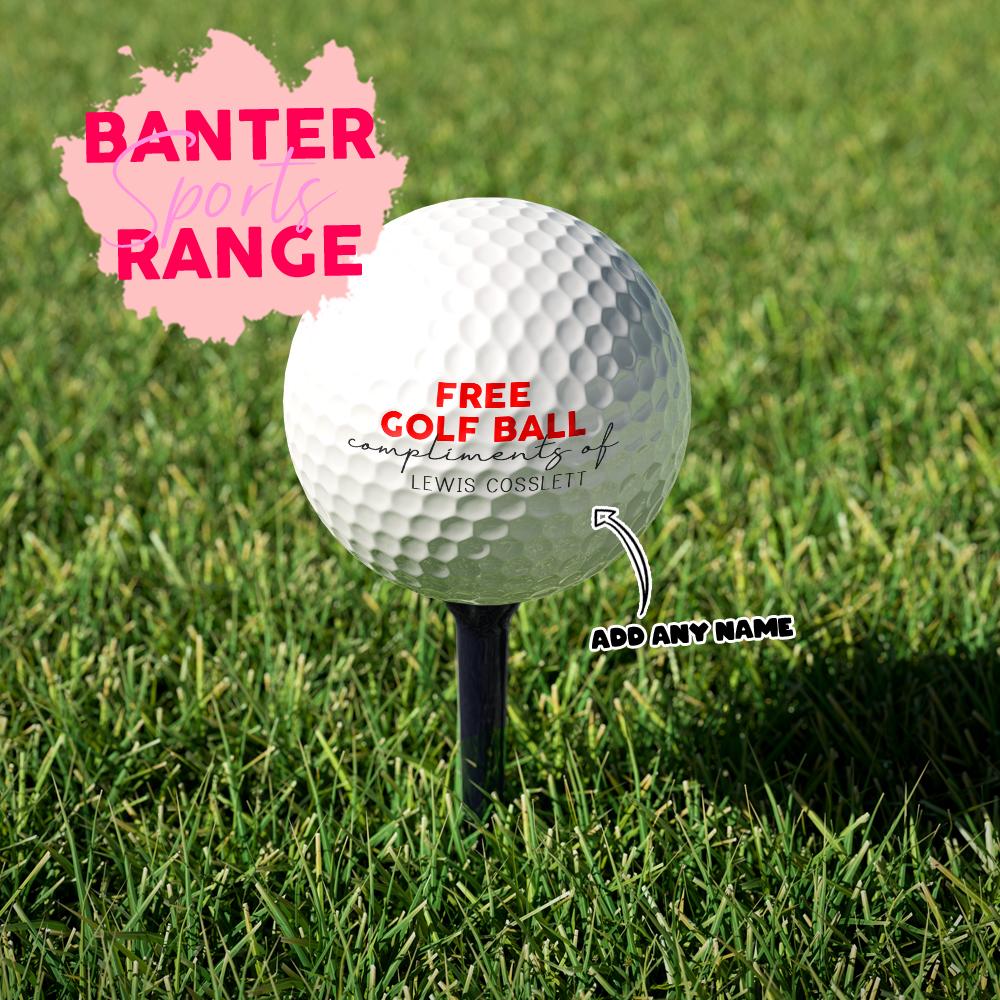 GOLF BALLS | CUSTOM GOLF BALLS | FUNNY GOLF BALLS | FUNNY DAD GIFTS |  BANTER CARDS