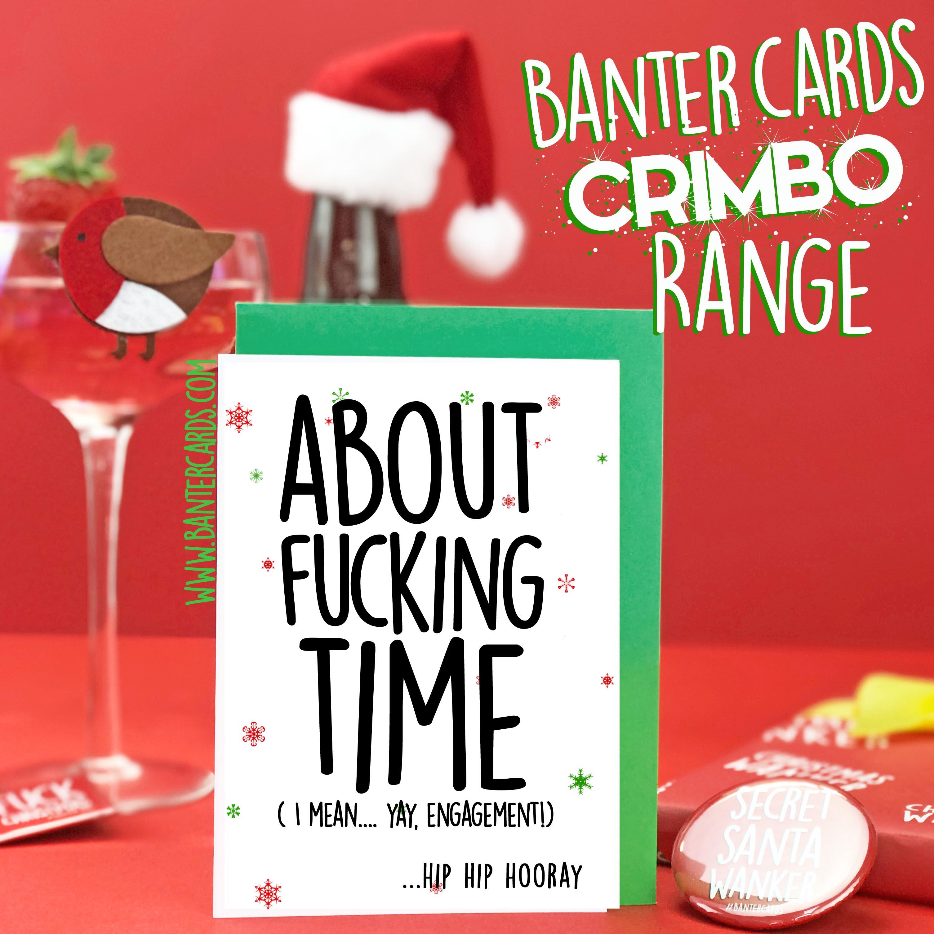 Rude Funny Christmas Card - Adult Joke, Offensive Banter, Premium Quality Insult Greeting By Made4You